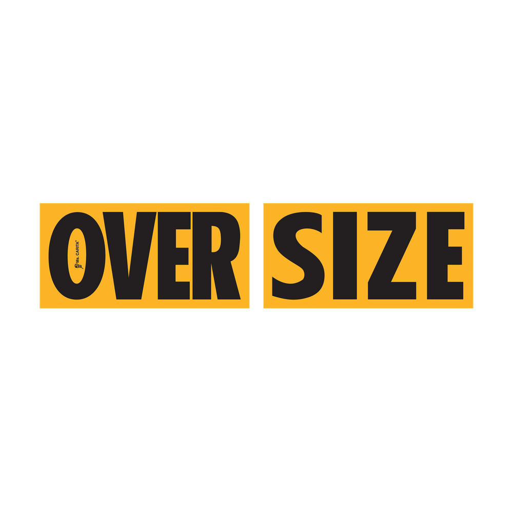 Two-Piece Oversize Magnetic Sign 12" x 24"