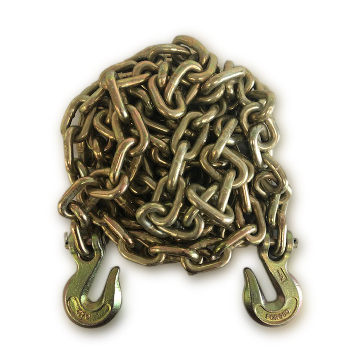 G70 Transport Chain 1/2" x 10'  with Clevis Grab Hooks