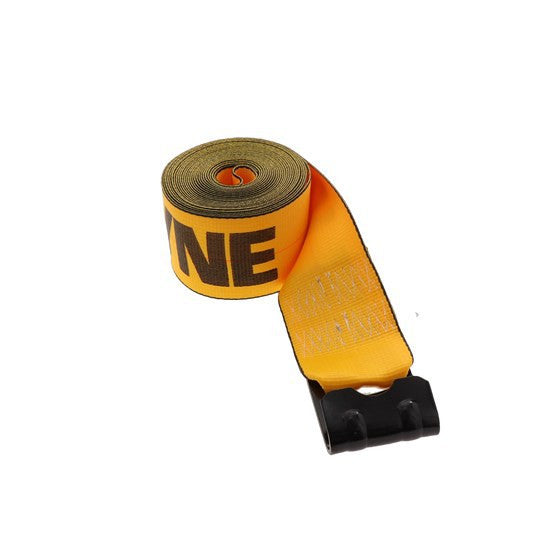 4" x 30' Kinedyne Winch Strap with Flat Hook
