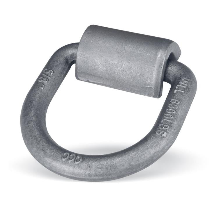 Weld-On D-Ring with Clip 5/8" 