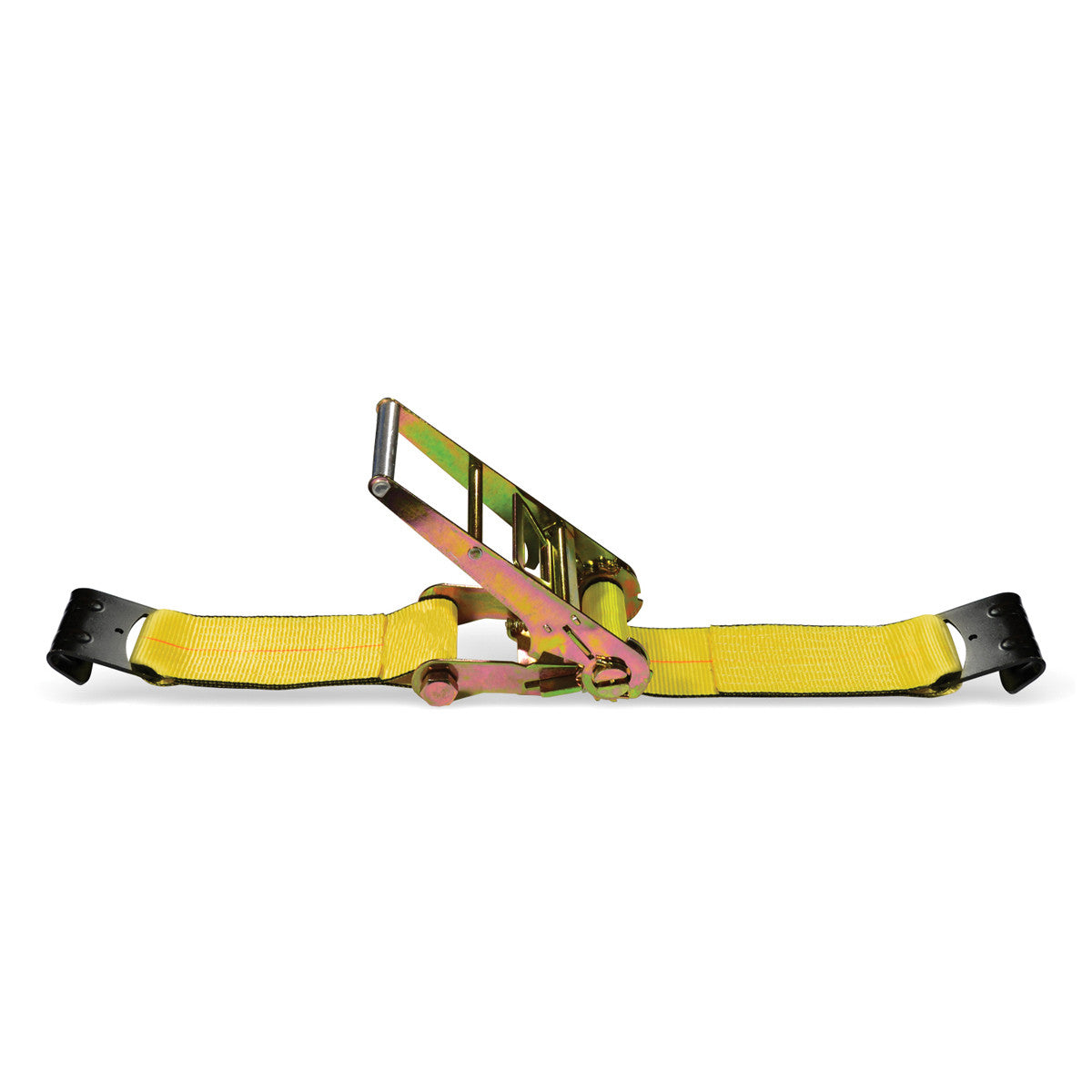 Flat Hook Ratchet Strap Assembly 4" x 30' 