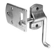 Zinc - Plated Corner Gate Latch