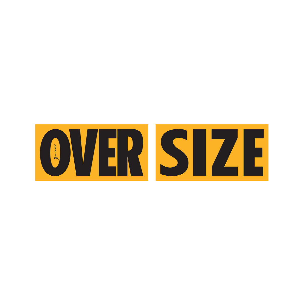 Two-Piece Oversize Magnetic Sign 12" x 24" 