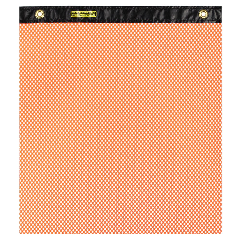 Heavy-Duty Orange Grommet Warning Flag