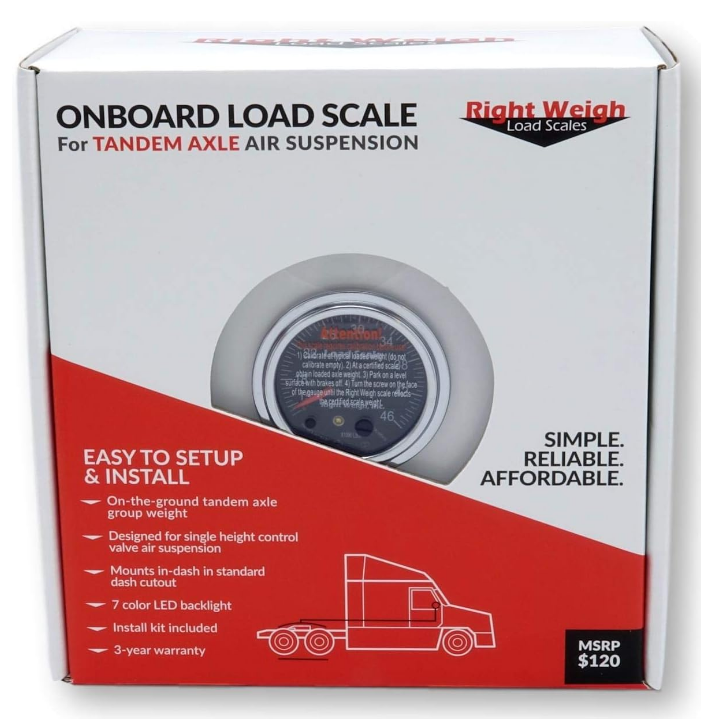 Right Weigh 510-46-RKC Tandem Axle Load Scale Kit – Single HCV
