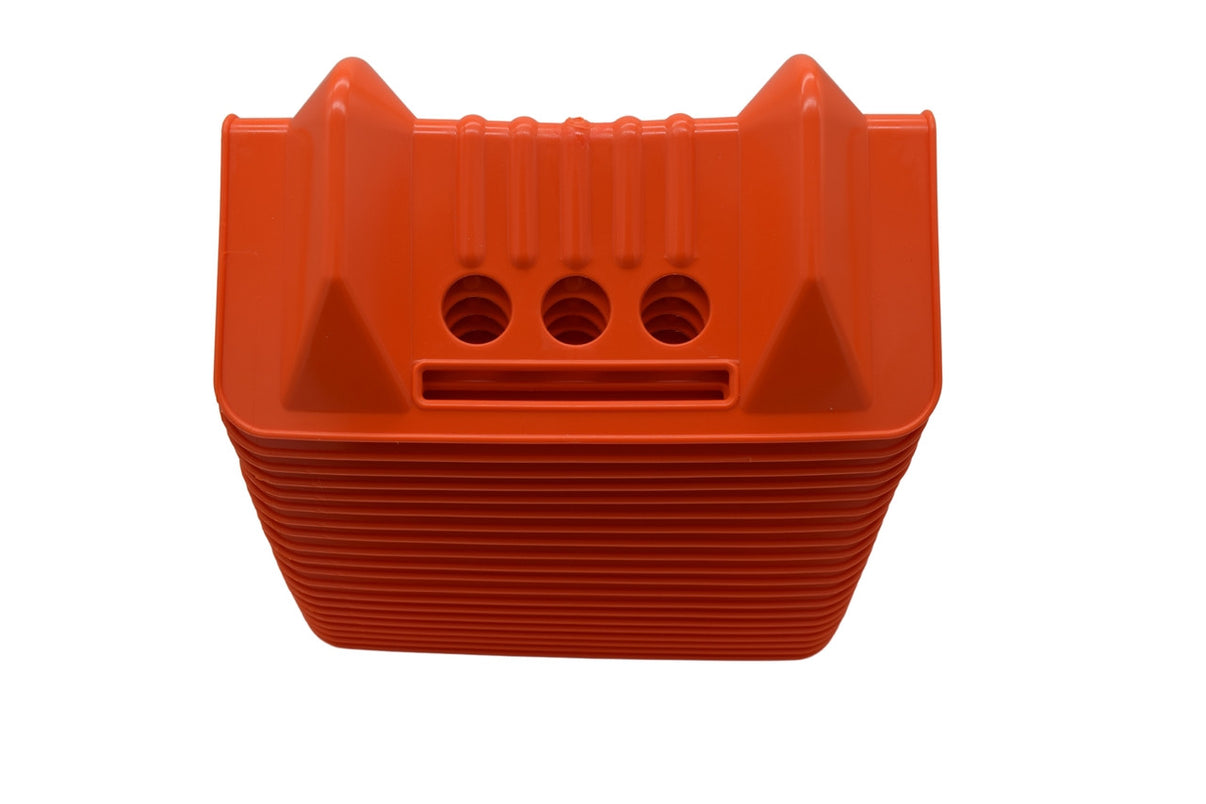 Heavy-Duty Orange 4" x 10" HDPE Corner Edge Protectors
