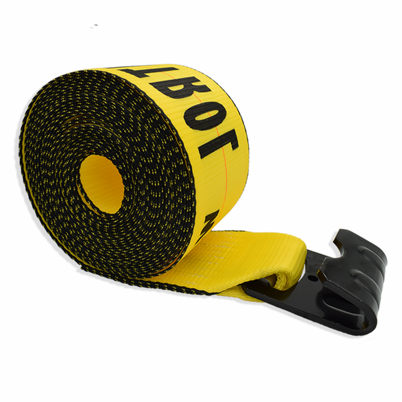 Winch Strap with Flat Hook 4" x 30' 