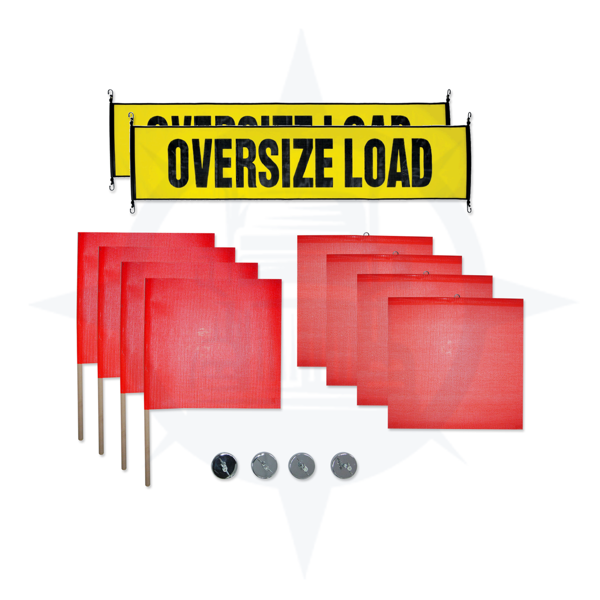 Oversize Flag Kit High-Visibility Safety Flags