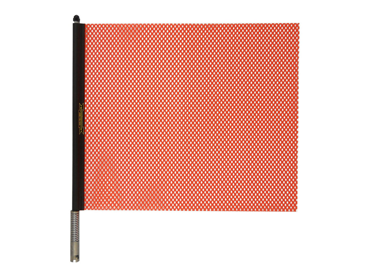 QuickMount Orange Warning Flag Assembly on Truck