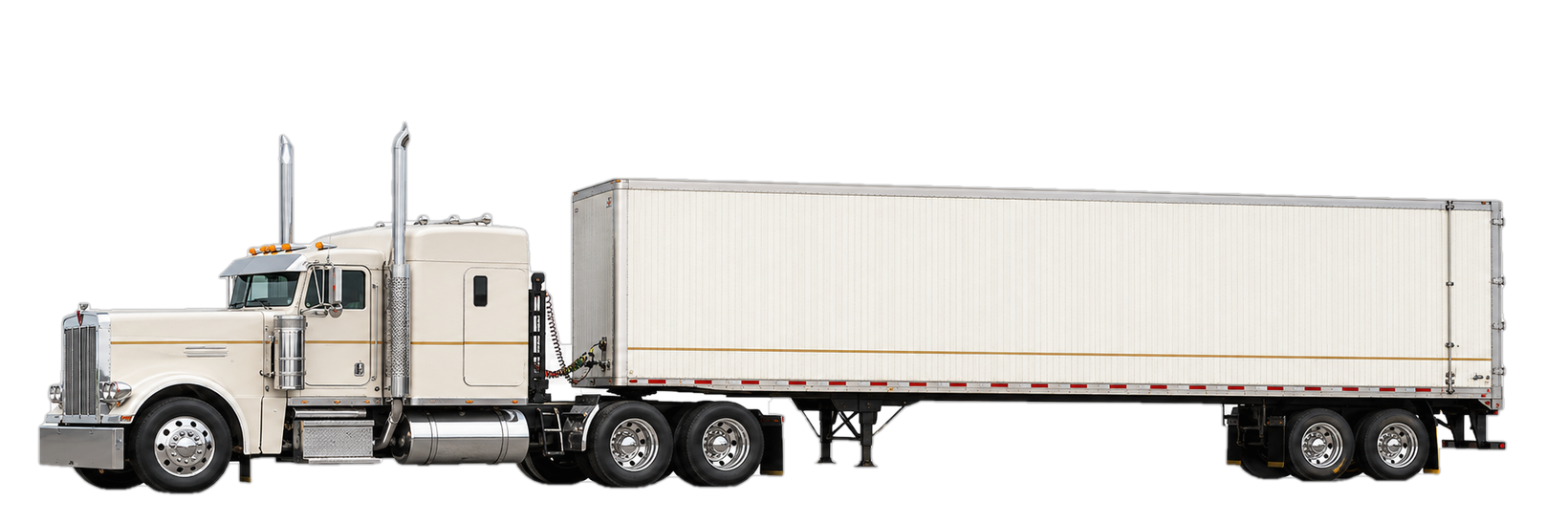 Tractor with enclosed box trailer